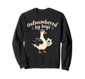 Funny Mom Silly Goose Outnumbered Sweatshirt - Custom Art Print Men Women - T-Shirt, Sweatshirt, Hoodie
