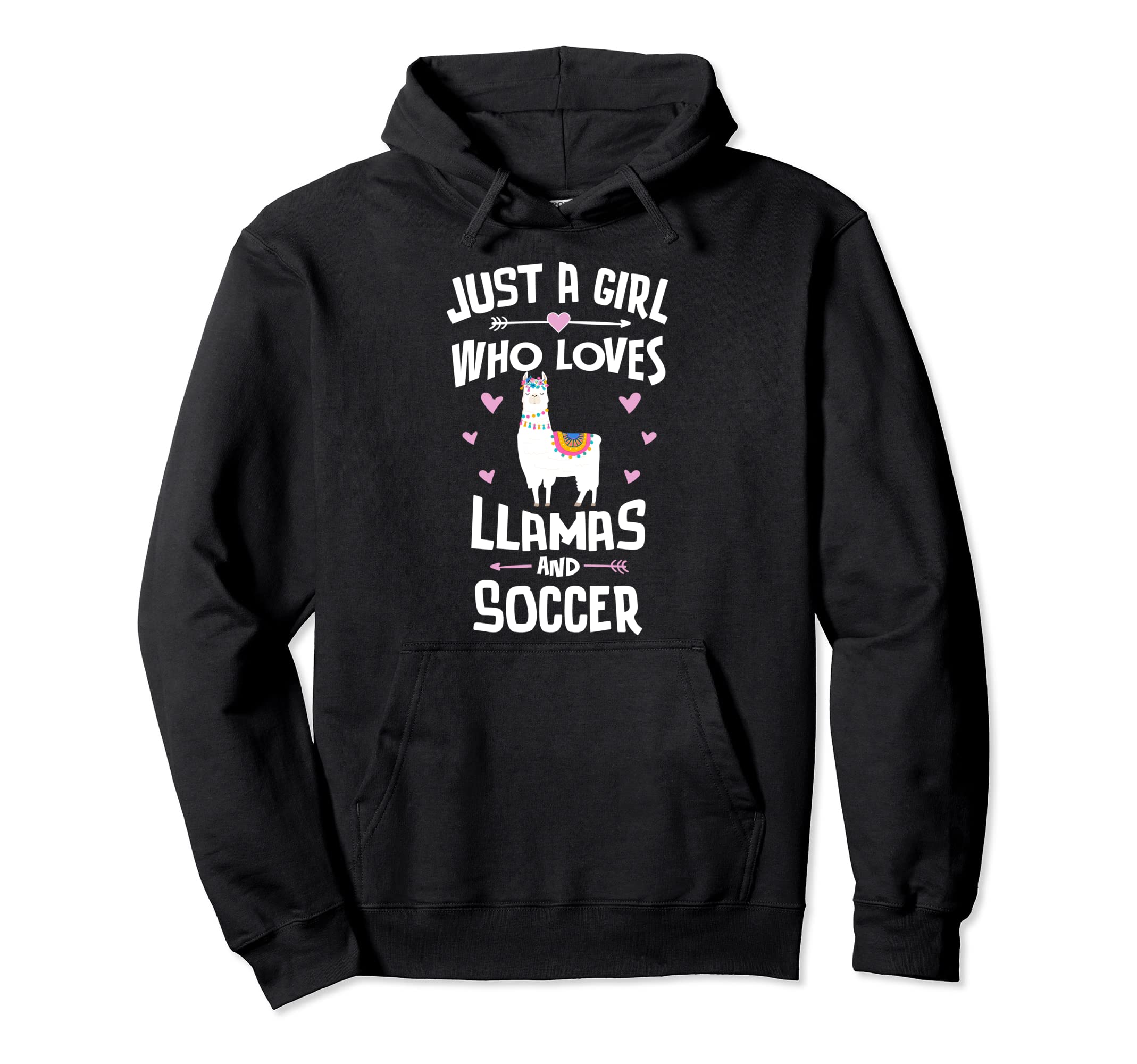 Just Who Loves Llamas And Soccer Gift Hoodie - Custom Art Print for Adults - T-Shirt, Sweatshirt, Hoodie
