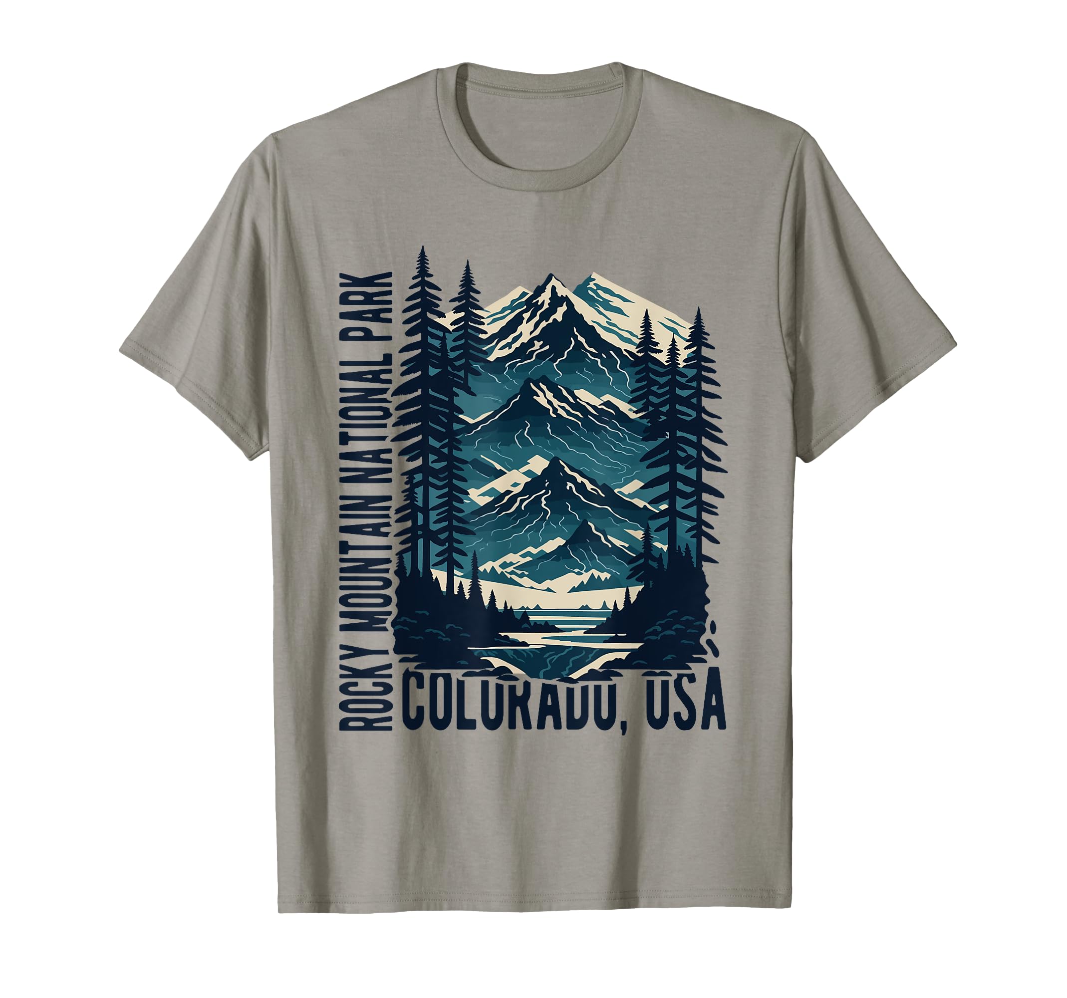 Rocky Mountain National Park Scenic T-Shirt - Minimalist Print for Adults - T-Shirt, Sweatshirt, Hoodie