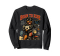 Rottweiler Ride Motorbike Love Sweatshirt - Aesthetic Graphic for Adults - T-Shirt, Sweatshirt, Hoodie