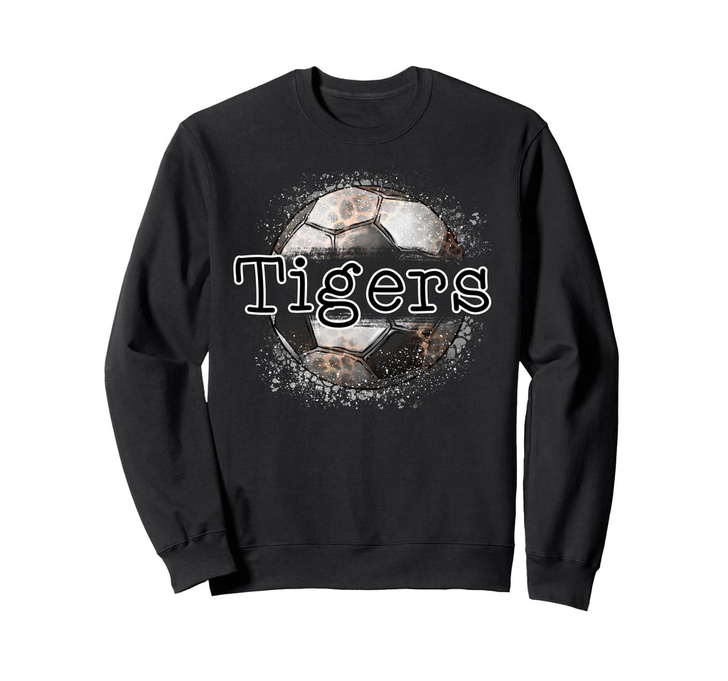 Tigers Soccer Game Day Leopard Sweatshirt - Fun Novelty Design Unisex - T-Shirt, Sweatshirt, Hoodie