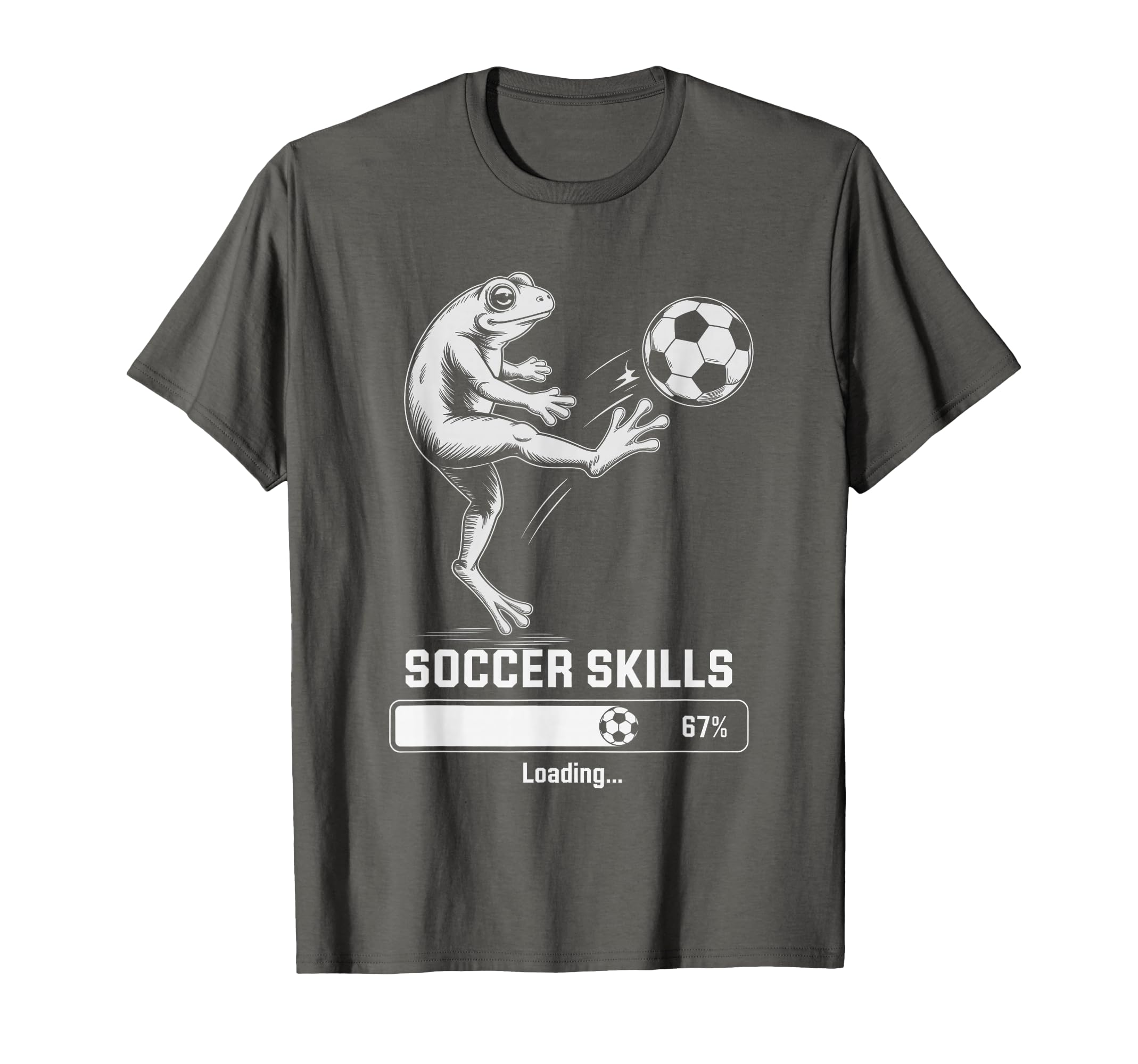 Frog Soccer Skills Loading Team Win T-Shirt - Aesthetic Graphic Unisex - T-Shirt, Sweatshirt, Hoodie