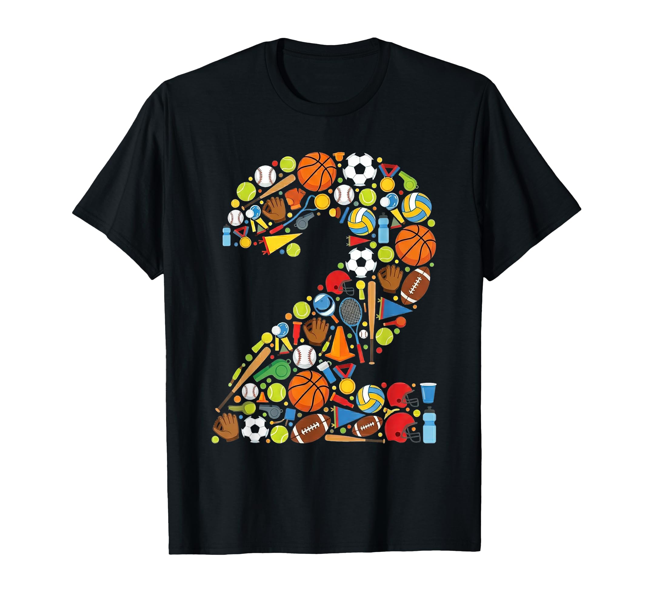 Number Two Sports Athletic Practice T-Shirt - Minimalist Print Unisex - T-Shirt, Sweatshirt, Hoodie