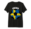 Sweden Soccer Game Player Football T-Shirt - Custom Art Print Men Women - T-Shirt, Sweatshirt, Hoodie