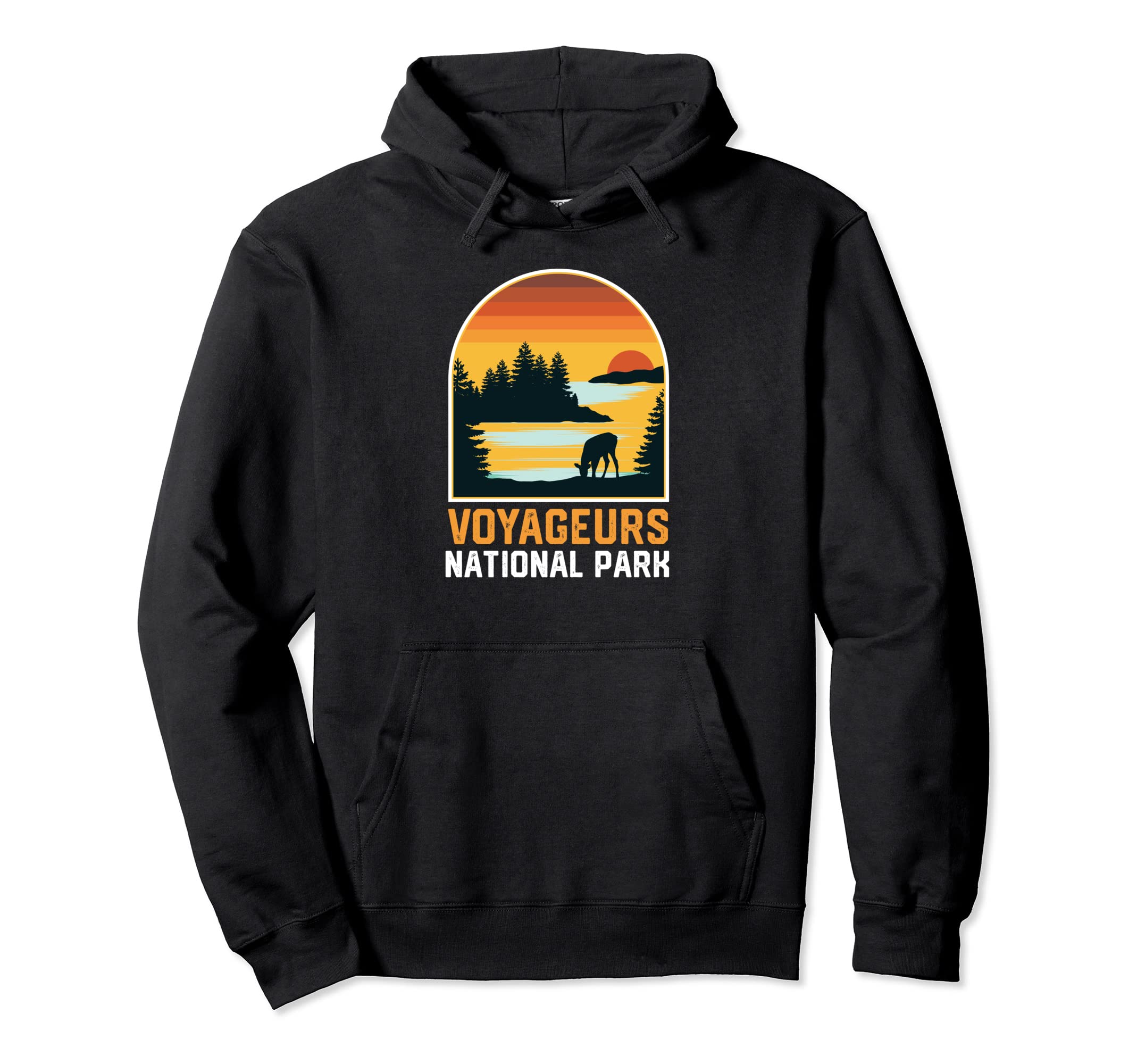 Voyageurs National Park Sunset Hoodie - Trendy Graphic Men Women - T-Shirt, Sweatshirt, Hoodie