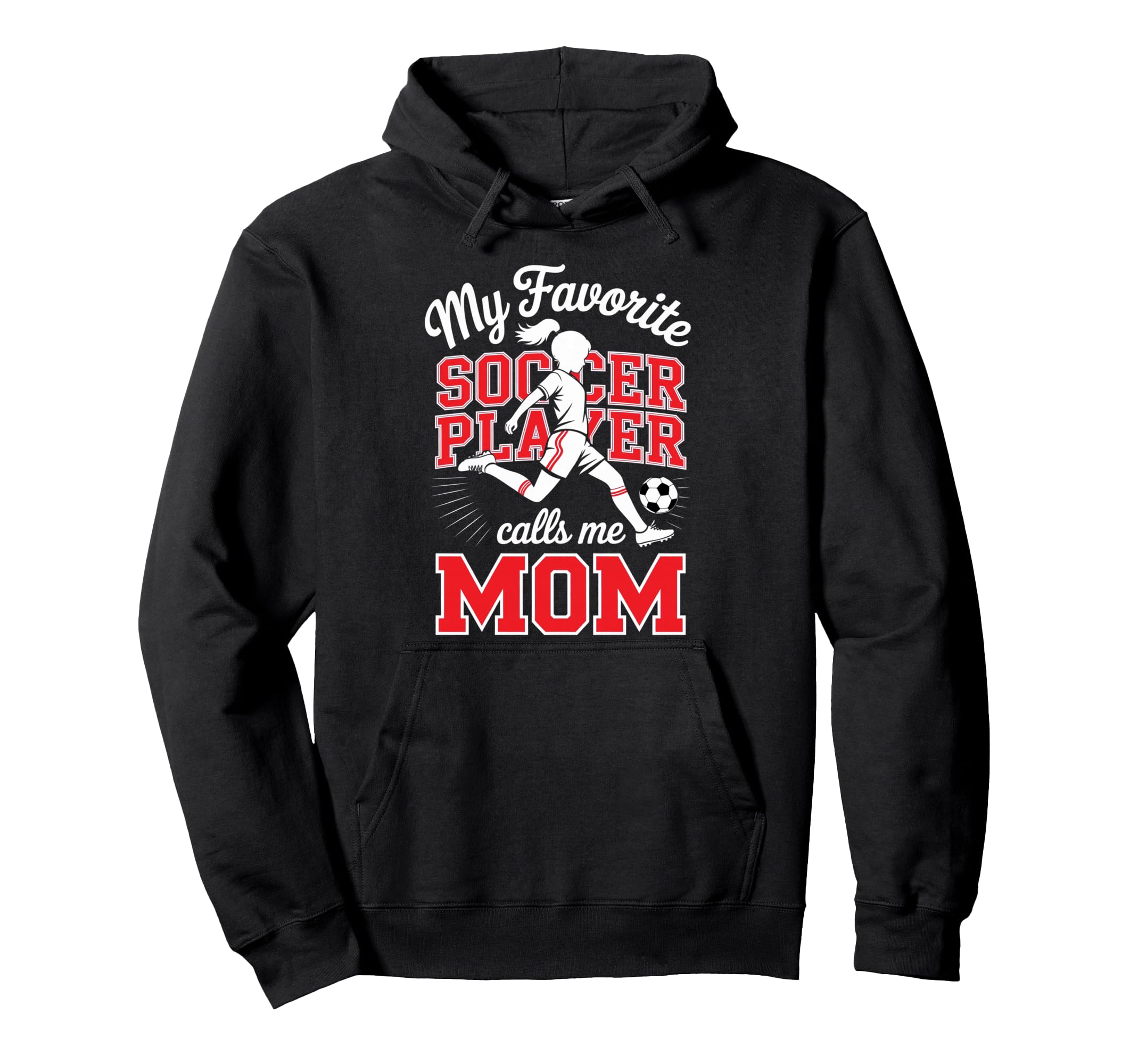 Soccer Mama Favorite Soccer Player Hoodie - Minimalist Print for Adults - T-Shirt, Sweatshirt, Hoodie