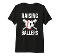 Mens Raising Ballers Soccer Baseball Dad T-Shirt - Custom Art Print Unisex - T-Shirt, Sweatshirt, Hoodie