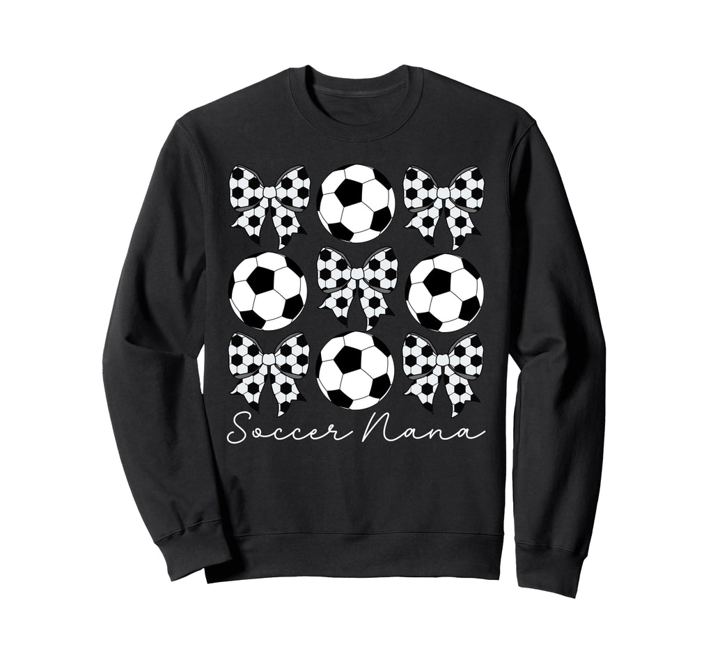 Soccer Nana Coquette Nana Soccer Sweatshirt - Unique Graphic for Adults - T-Shirt, Sweatshirt, Hoodie