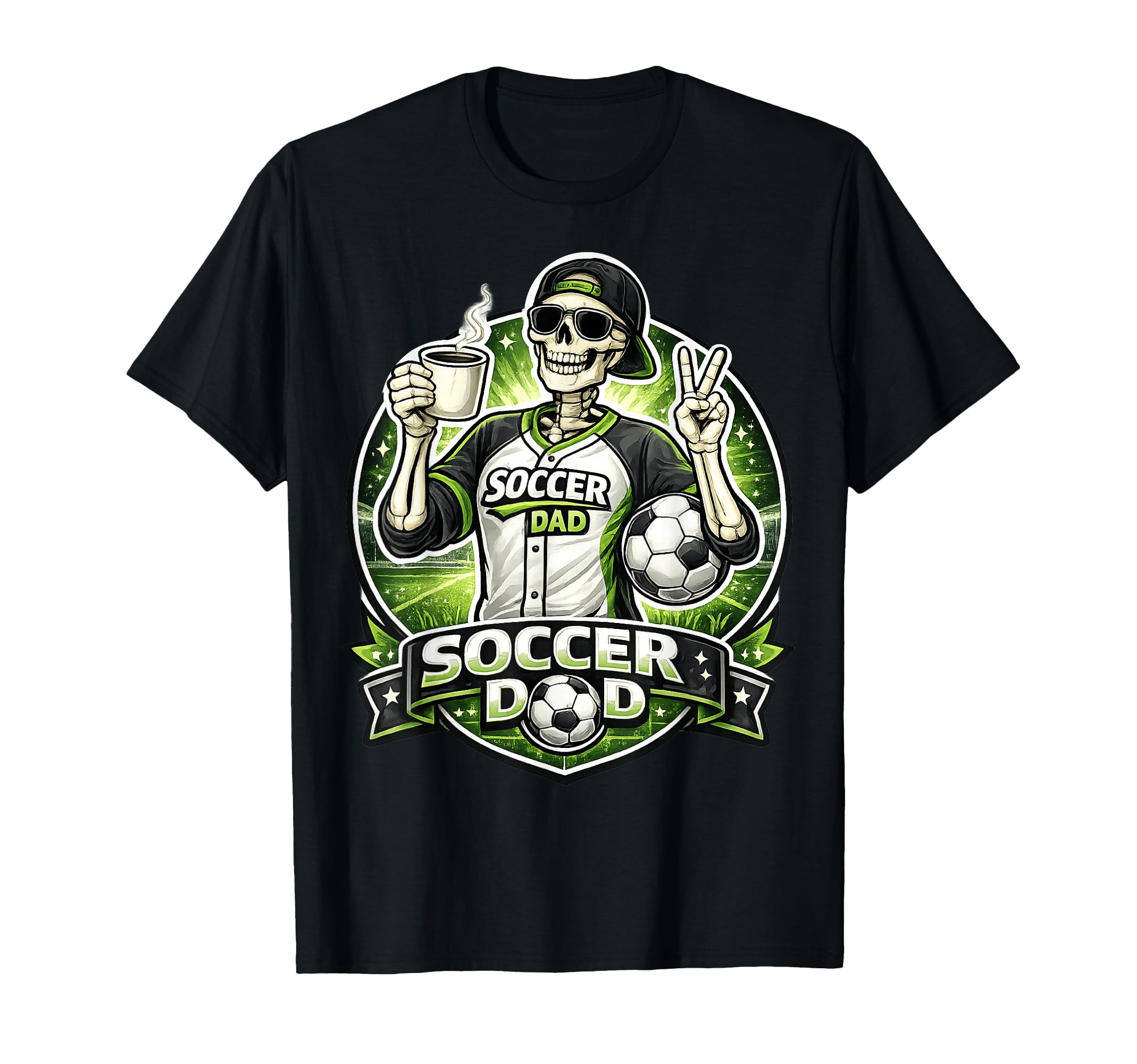 Soccer Dad Funny Game Day Skeleton T-Shirt - Streetwear Style Men Women - T-Shirt, Sweatshirt, Hoodie