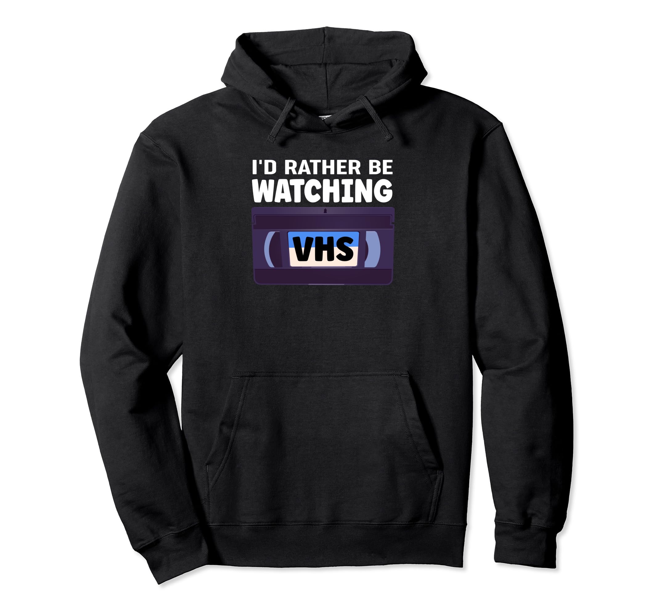 Video Home System Cassette Tape Hoodie - Novelty Apparel for Adults - T-Shirt, Sweatshirt, Hoodie