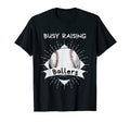 Busy Raising Ballers Dad Baseball T-Shirt - Streetwear Style for Adults - T-Shirt, Sweatshirt, Hoodie