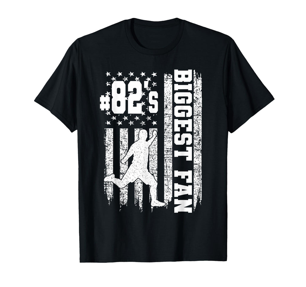 Soccer Biggest Fan Number 82 Proud T-Shirt - Graphic Print for Adults - T-Shirt, Sweatshirt, Hoodie