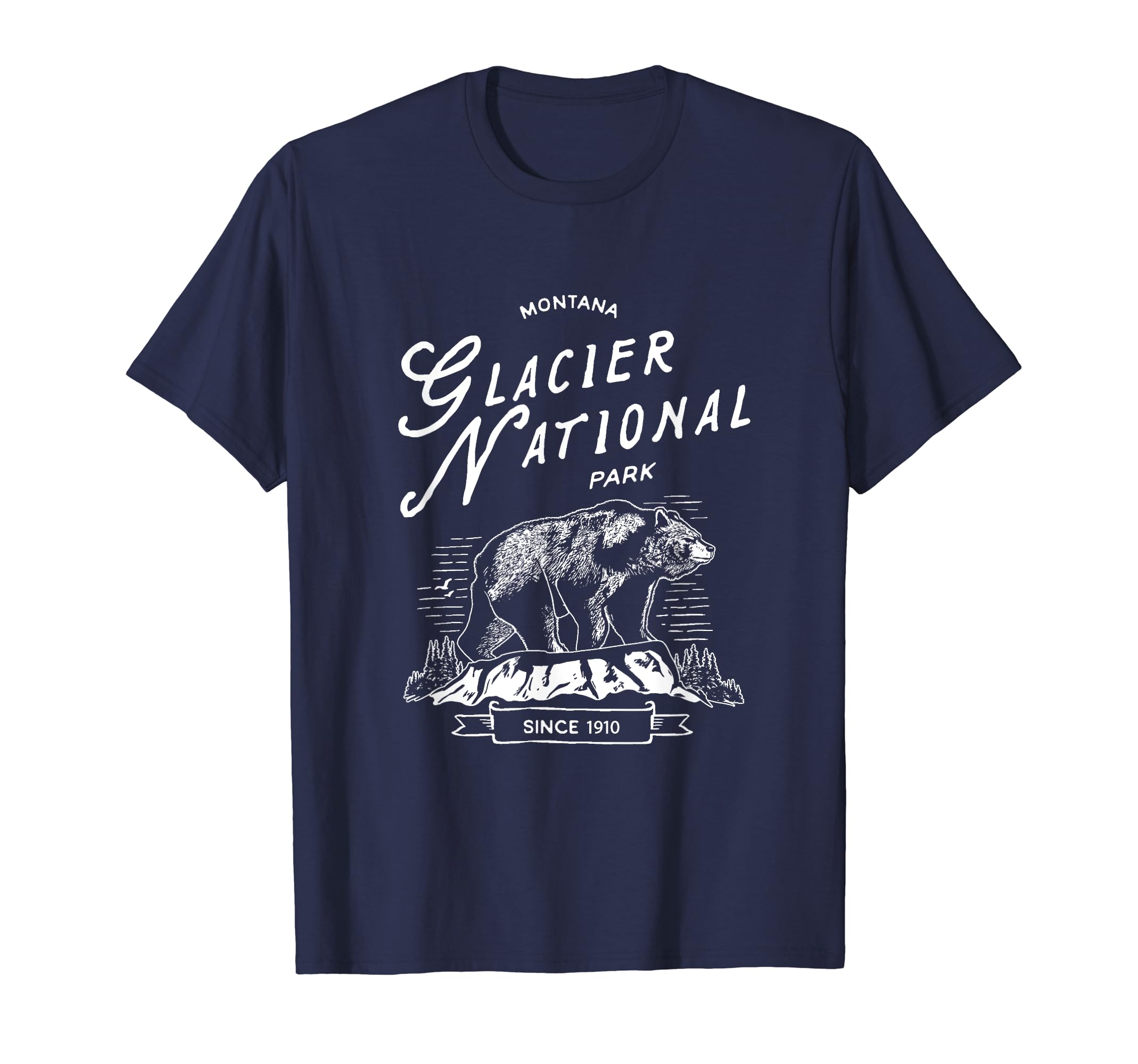 Glacier National Park Bear Montana T-Shirt - Aesthetic Graphic Men Women - T-Shirt, Sweatshirt, Hoodie
