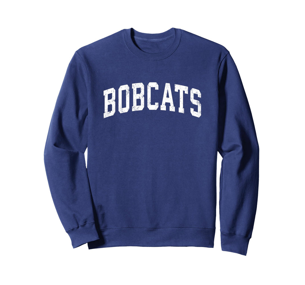 Bobcats Mascot Athletic Sports Name Sweatshirt - Minimalist Print Unisex - T-Shirt, Sweatshirt, Hoodie
