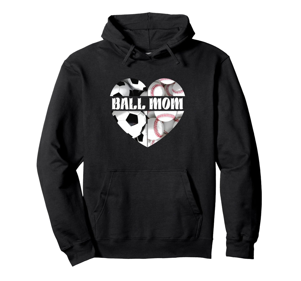 Happy Mothers Day Mom Both Heart Soccer Hoodie - Unique Graphic Men Women - T-Shirt, Sweatshirt, Hoodie
