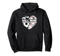 Happy Mothers Day Mom Both Heart Soccer Hoodie - Unique Graphic Men Women - T-Shirt, Sweatshirt, Hoodie