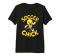 Soccer Chick Soccer Player Soccer Tri T-Shirt - Trendy Graphic for Adults - T-Shirt, Sweatshirt, Hoodie