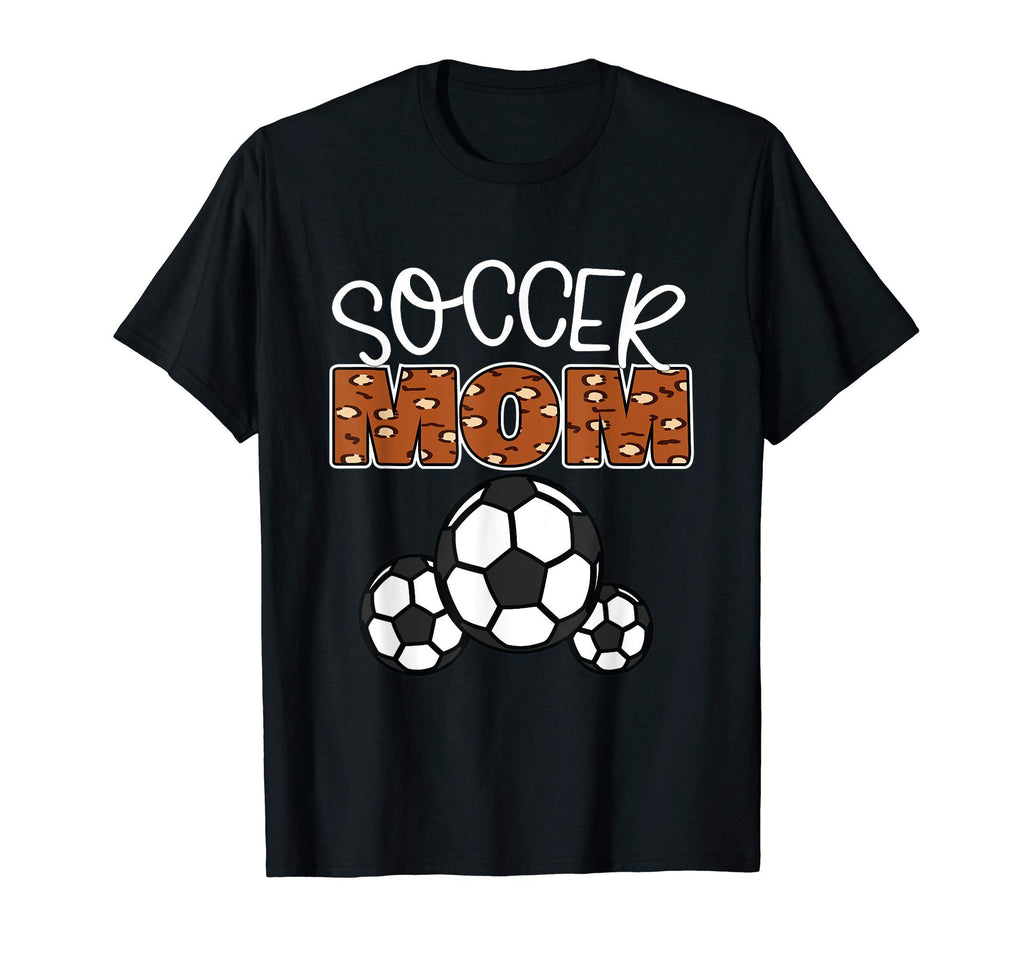 Soccer Mom Leopard Skin Soccer Balls T-Shirt - Graphic Print Unisex - T-Shirt, Sweatshirt, Hoodie