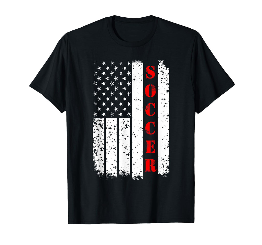 Us Usa America Flag Soccer Ball T-Shirt - Novelty Apparel Men Women - T-Shirt, Sweatshirt, Hoodie