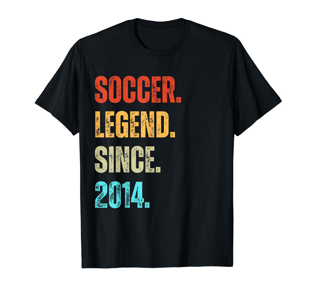 Soccer Legend Since 2014 Birthday T-Shirt - Aesthetic Graphic Unisex - T-Shirt, Sweatshirt, Hoodie