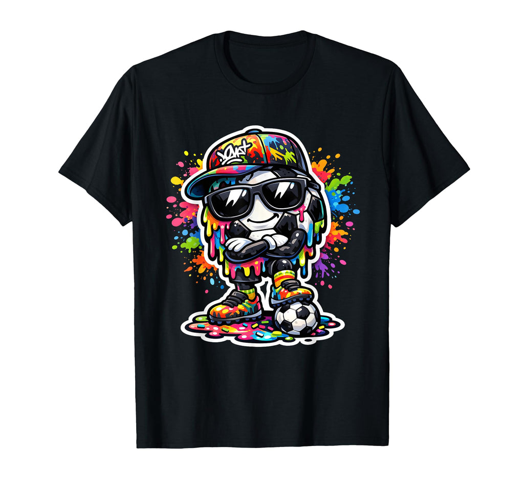 Soccer Ice Cream Drip Soccer Stuff T-Shirt - Trendy Graphic for Adults - T-Shirt, Sweatshirt, Hoodie