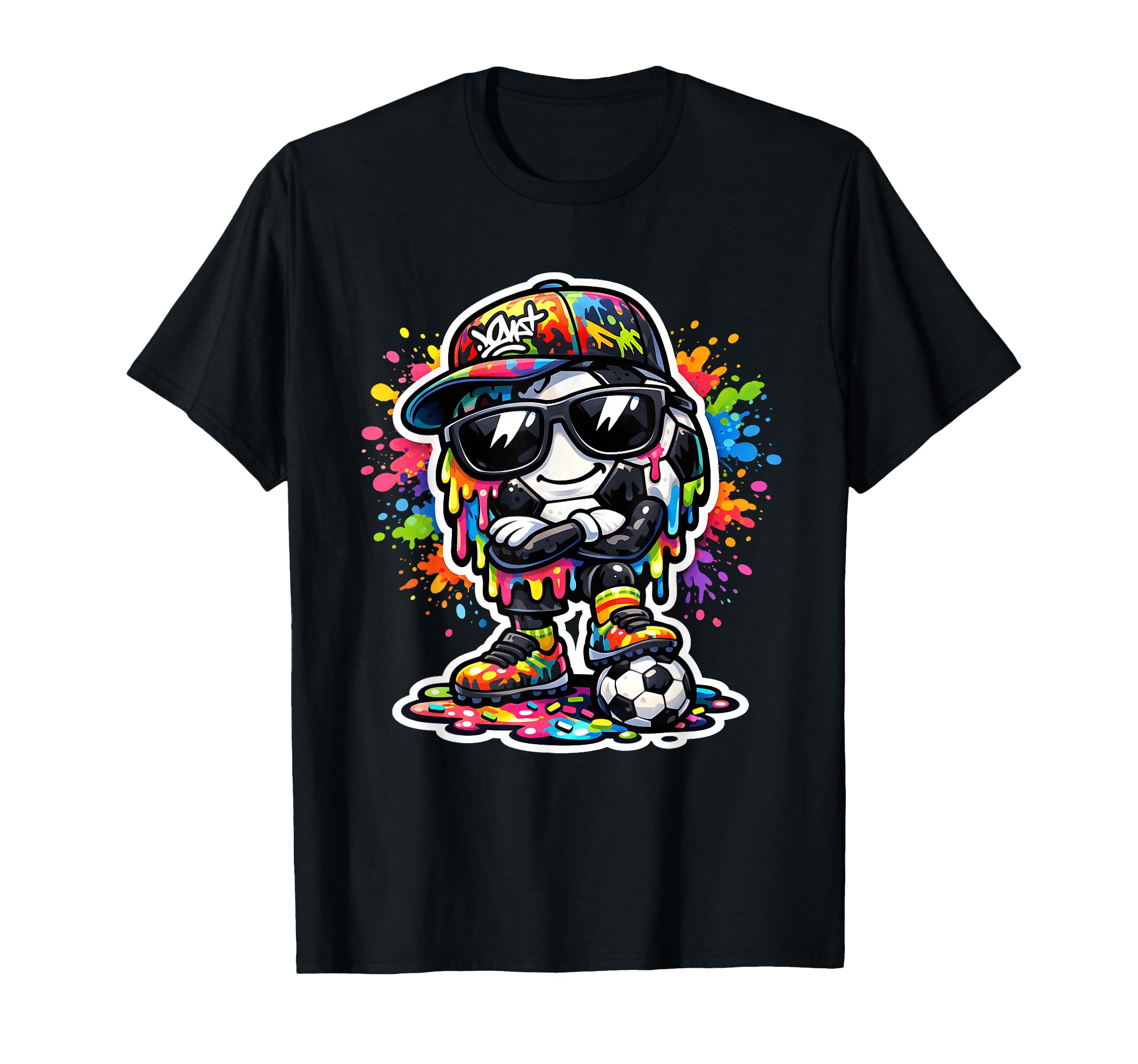 Soccer Ice Cream Drip Soccer Stuff T-Shirt - Trendy Graphic for Adults - T-Shirt, Sweatshirt, Hoodie