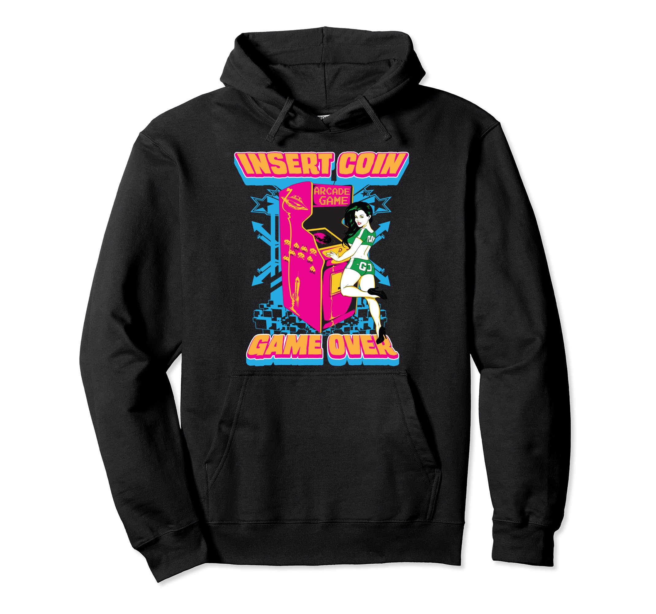 Gaming Machine Embrace Arcade Fun Hoodie - Fun Novelty Design Unisex - T-Shirt, Sweatshirt, Hoodie