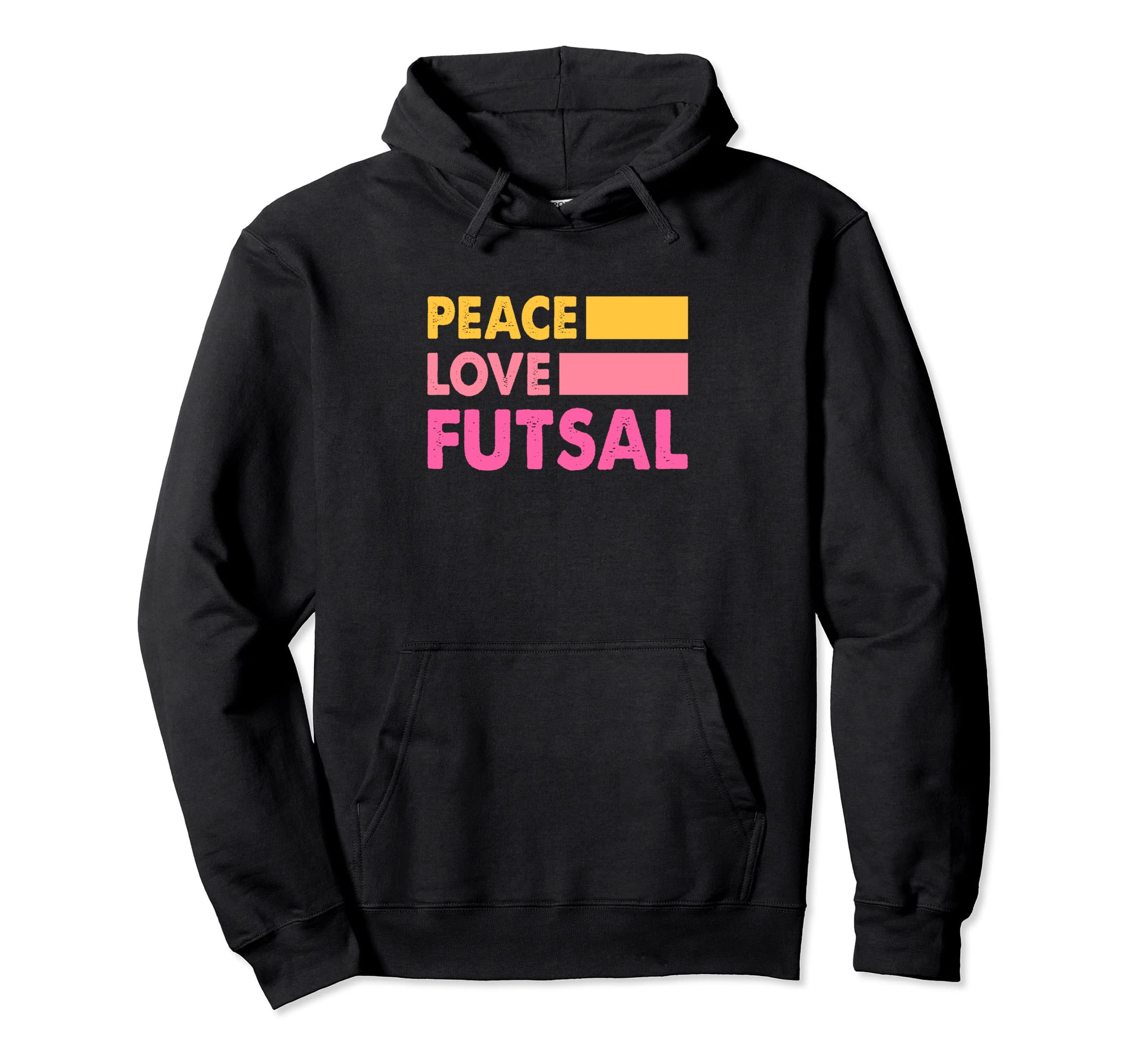 Peace Love Futsal Indoor Soccer Hoodie - Custom Art Print for Adults - T-Shirt, Sweatshirt, Hoodie
