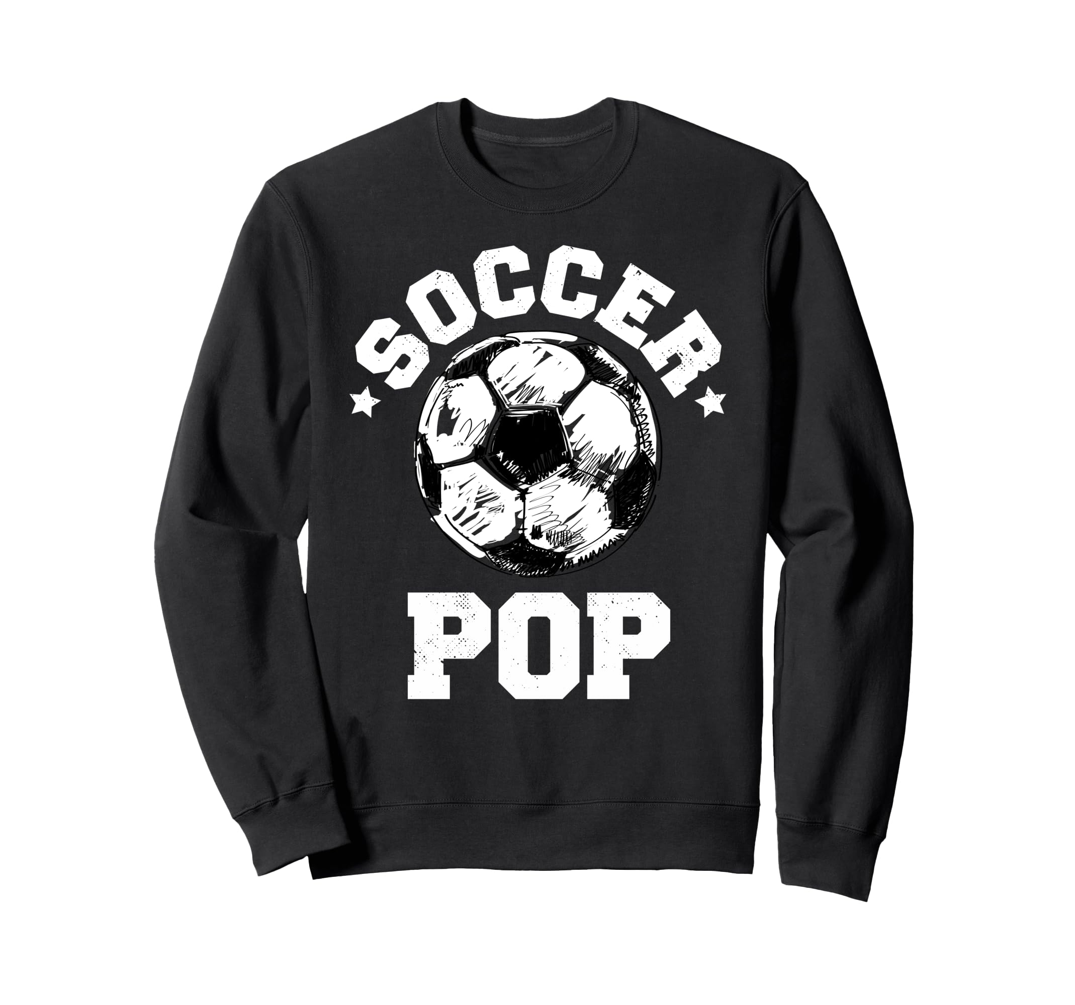 Soccer Pop Soccer Ball Distressed Sweatshirt - Novelty Apparel Men Women - T-Shirt, Sweatshirt, Hoodie