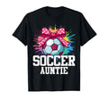 Soccer Auntie Funny Coquette Bow Aunt T-Shirt - Custom Art Print Men Women - T-Shirt, Sweatshirt, Hoodie