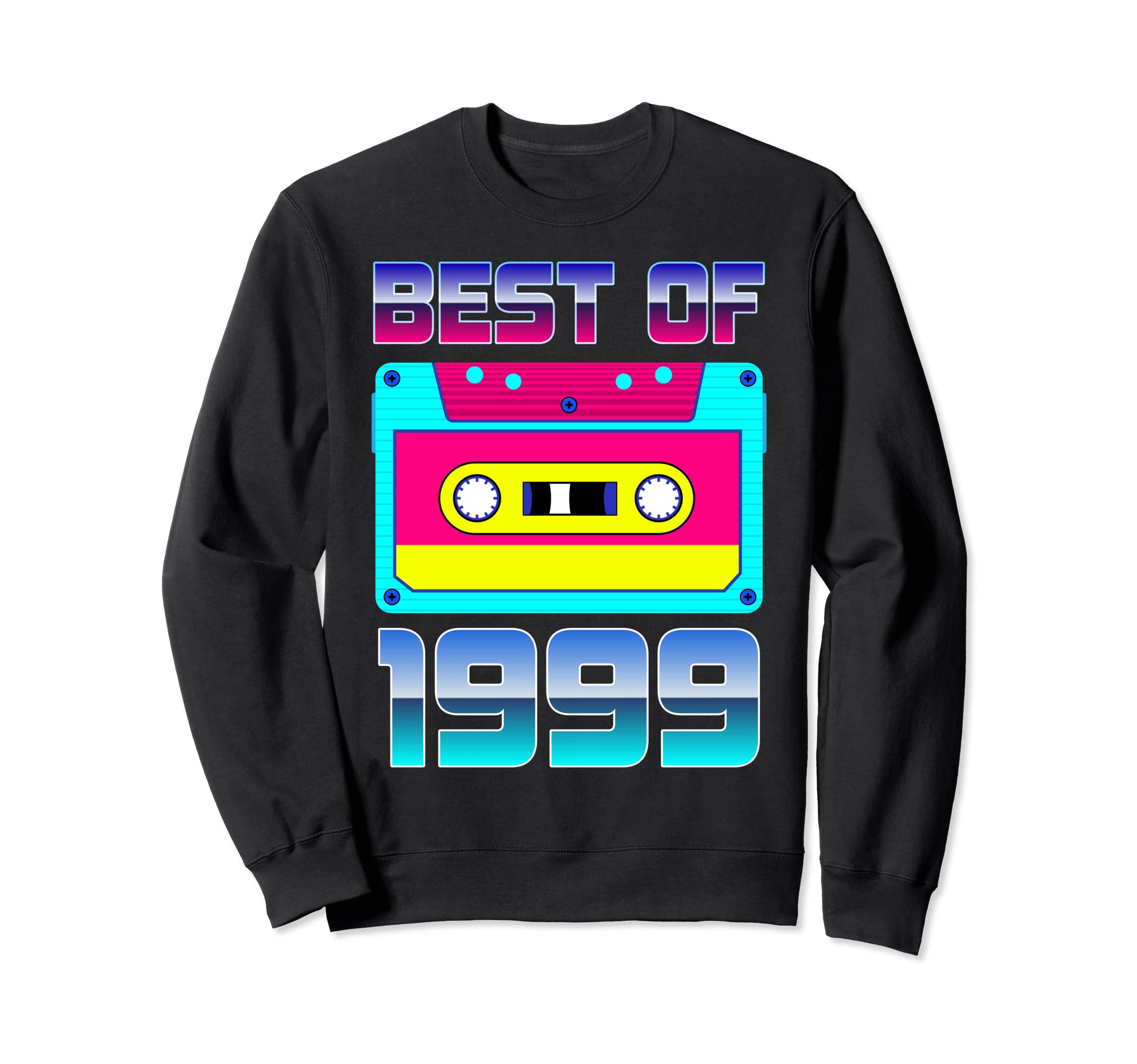 Best 1999 Futuristic Cassette Tape Sweatshirt - Minimalist Print Unisex - T-Shirt, Sweatshirt, Hoodie