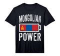 Mongolia Flag Mongolian Power Battery Proud T-Shirt - Graphic Print Unisex - T-Shirt, Sweatshirt, Hoodie