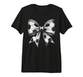 Soccer Ball Bow Mono Football Game Spirit T-Shirt - Graphic Print Unisex - T-Shirt, Sweatshirt, Hoodie