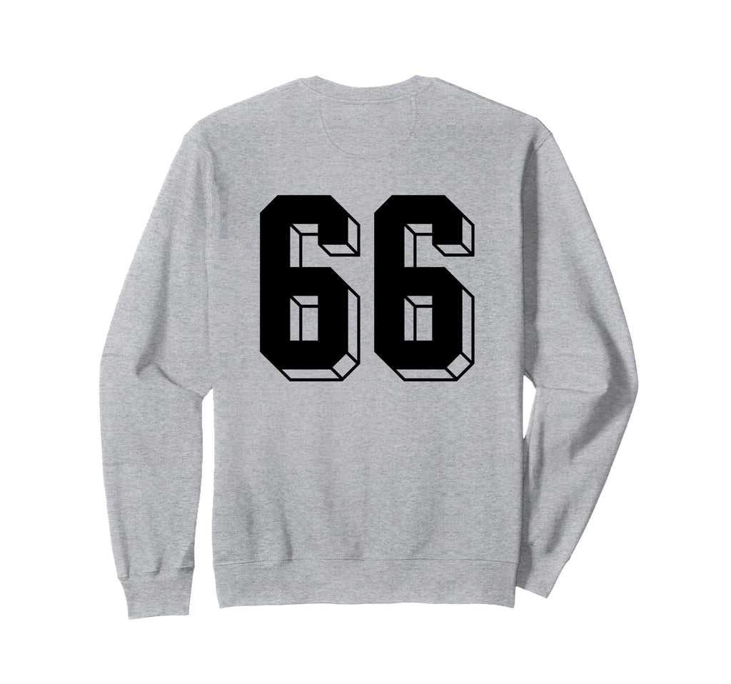 Number 66 Backside 80S 90S Team Sweatshirt - Streetwear Style Unisex - T-Shirt, Sweatshirt, Hoodie