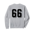 Number 66 Backside 80S 90S Team Sweatshirt - Streetwear Style Unisex - T-Shirt, Sweatshirt, Hoodie