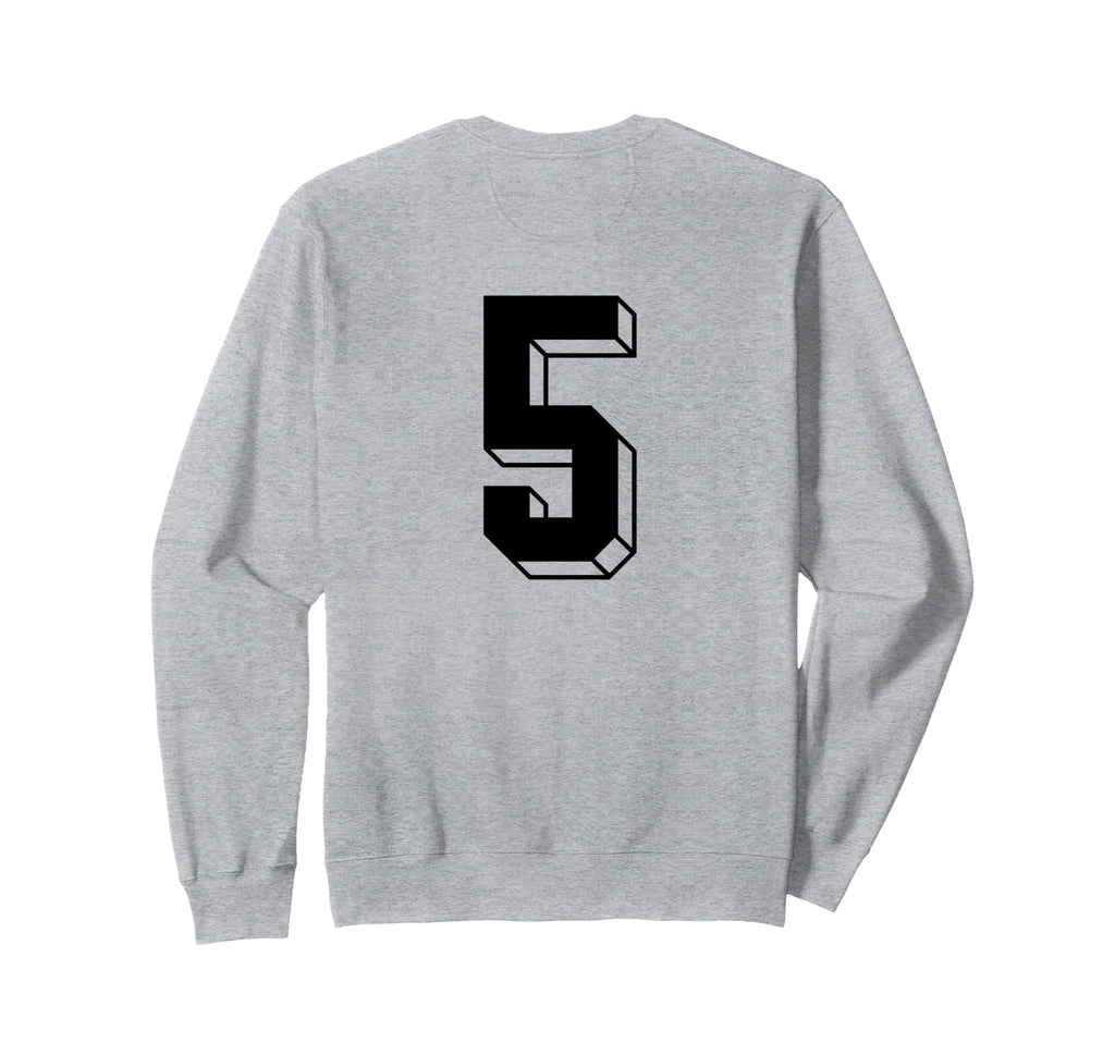 Number 5 Backside 80S 90S Team Jersey Sweatshirt - Graphic Print Unisex - T-Shirt, Sweatshirt, Hoodie