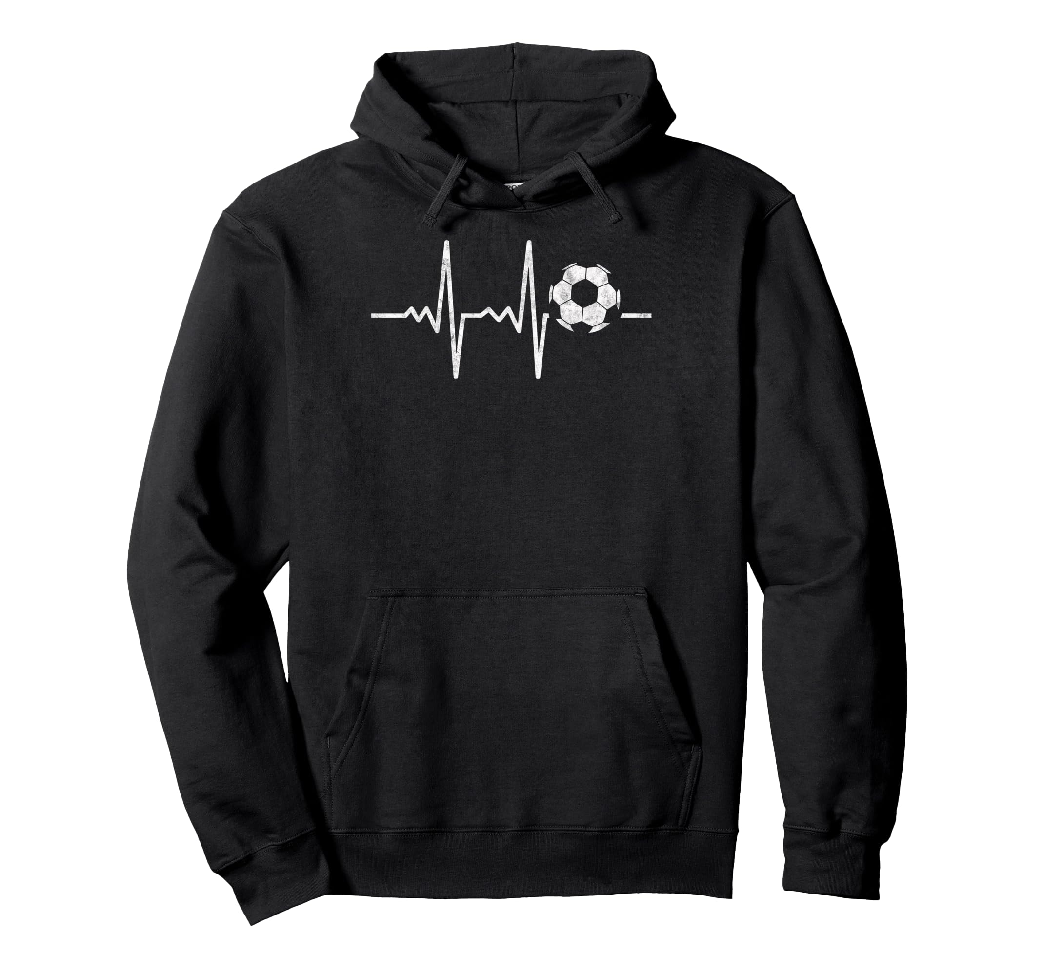Heartbeat Soccer Player Ball Soccer Hoodie - Unique Graphic for Adults - T-Shirt, Sweatshirt, Hoodie