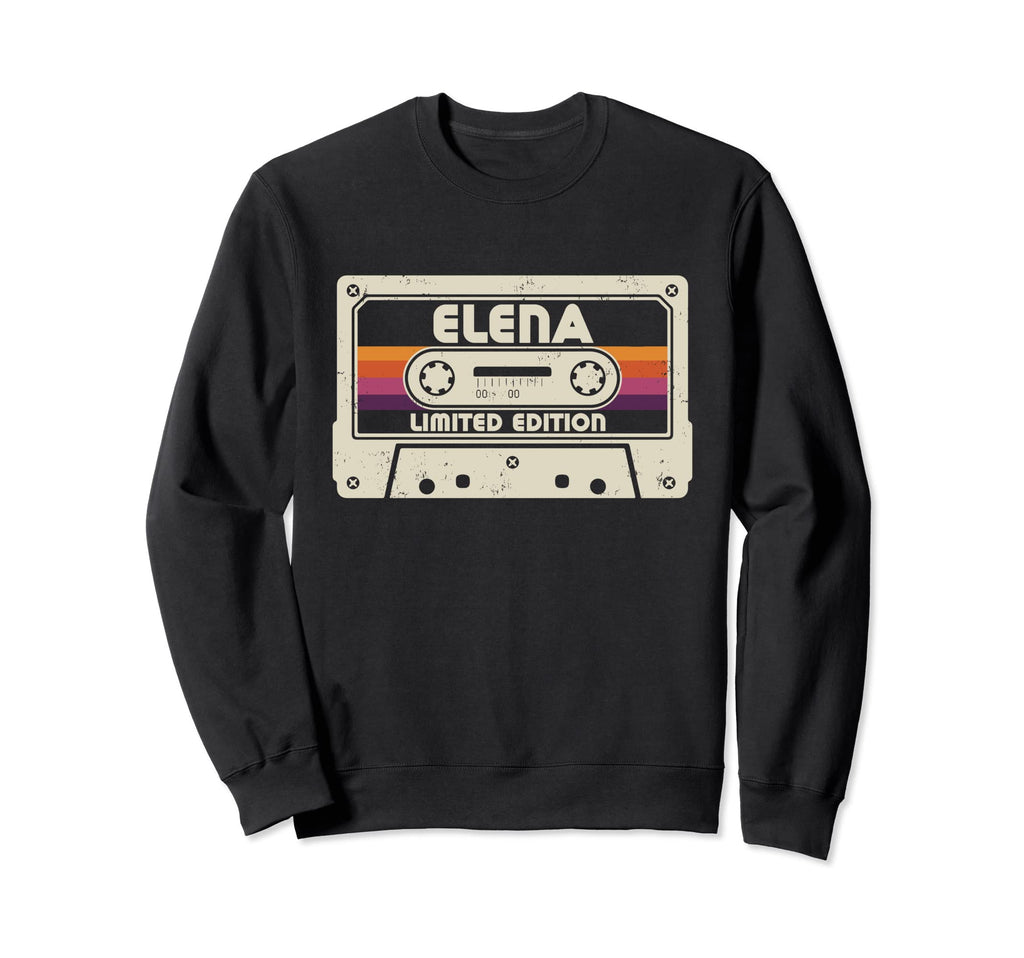 Elena First Name Cassette Tape Sweatshirt - Fun Novelty Design Men Women - T-Shirt, Sweatshirt, Hoodie