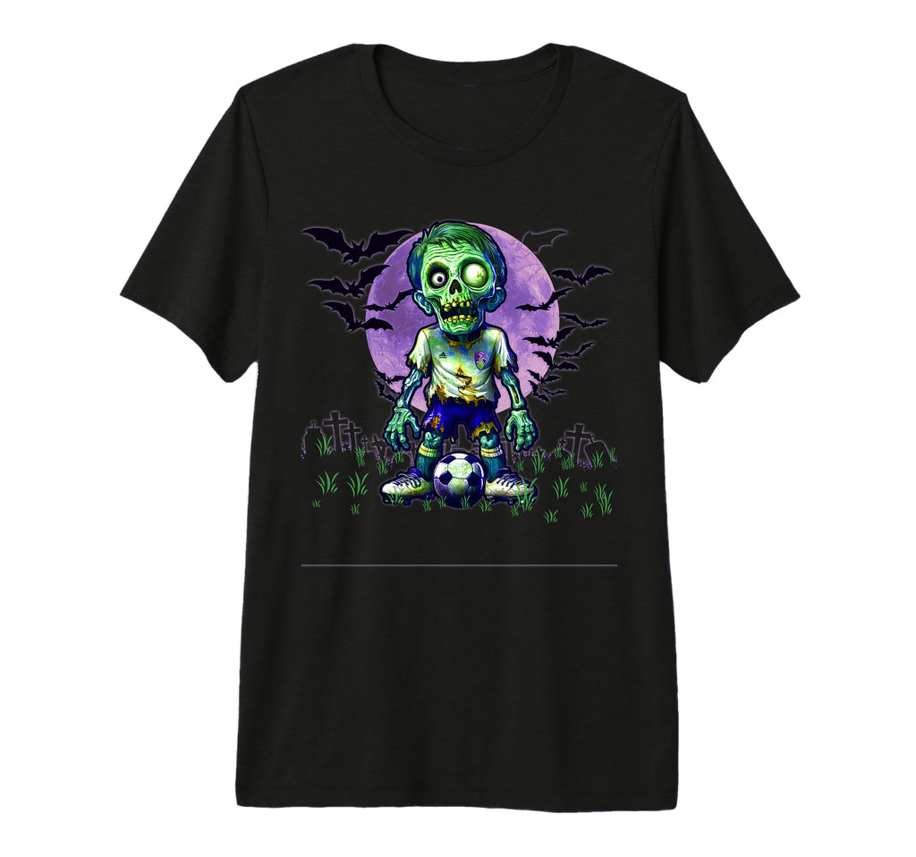 Halloween Soccer Zombie Spooky T-Shirt - Fun Novelty Design Men Women - T-Shirt, Sweatshirt, Hoodie