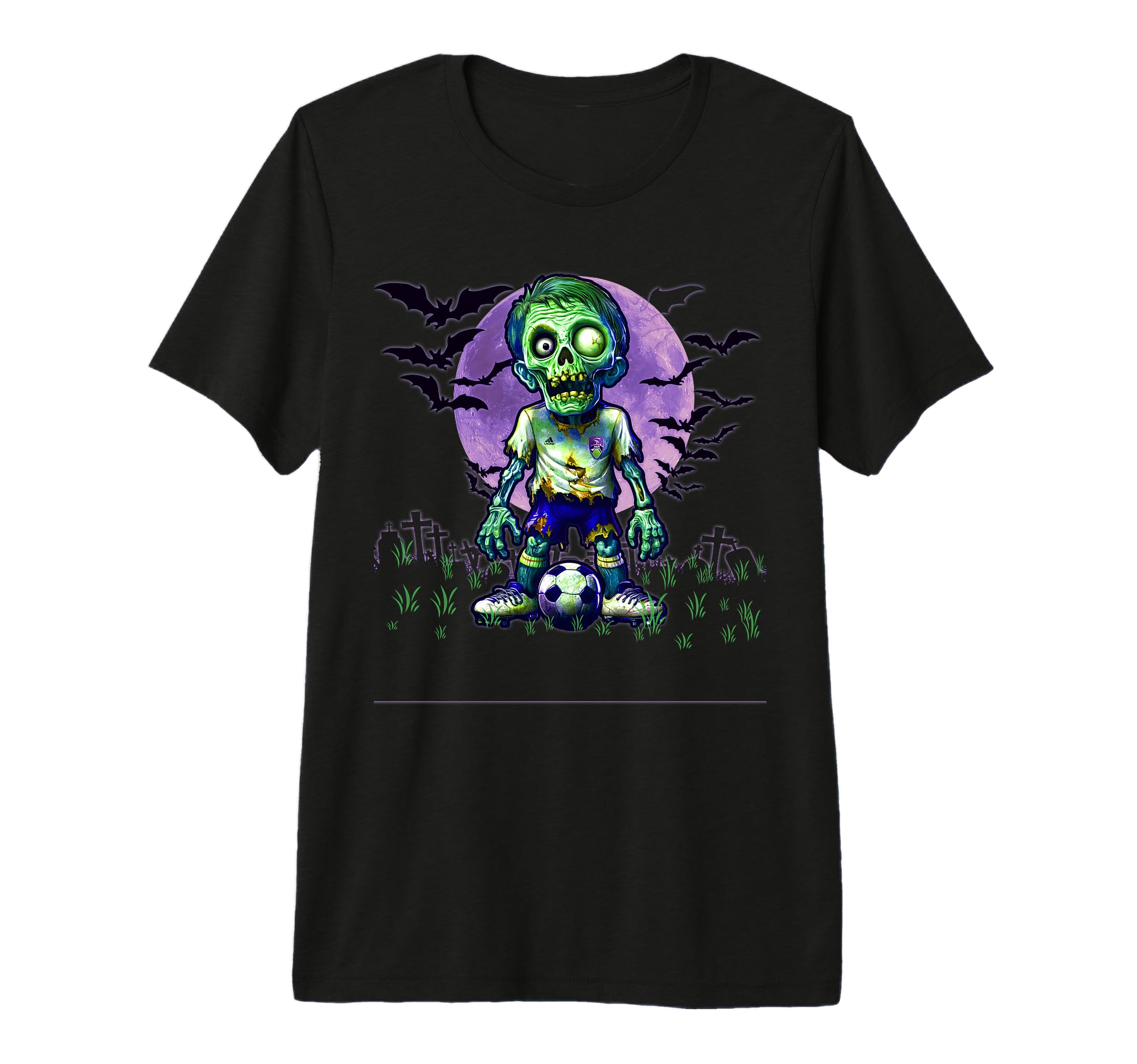 Halloween Soccer Zombie Spooky T-Shirt - Fun Novelty Design Men Women - T-Shirt, Sweatshirt, Hoodie