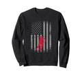 Distressed American Flag Patriotic Sweatshirt - Custom Art Print Men Women - T-Shirt, Sweatshirt, Hoodie