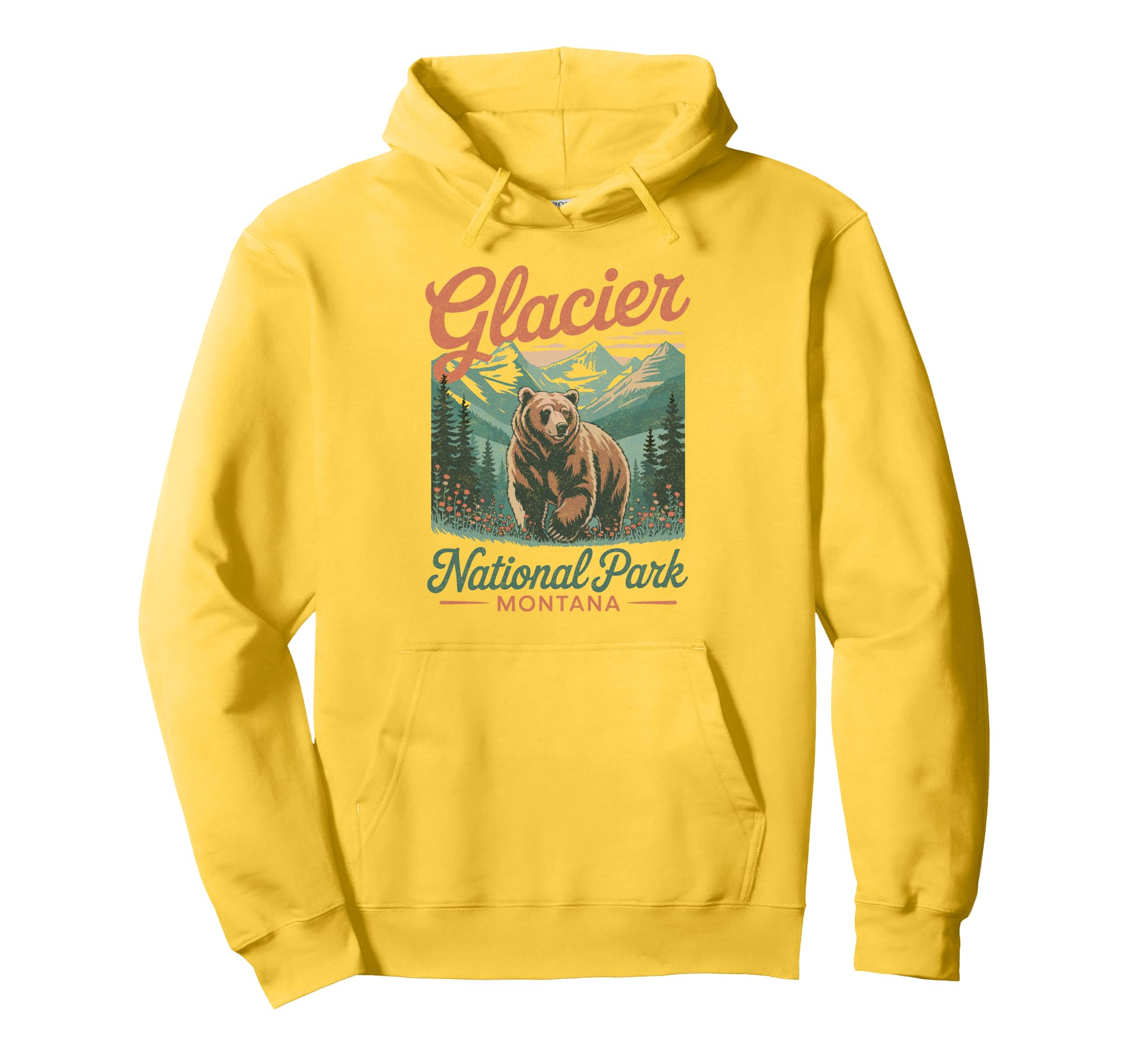 Glacier National Park Montana Usa Outdoor Hoodie - Novelty Apparel Unisex - T-Shirt, Sweatshirt, Hoodie