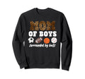 Softball Mom Surrounded Balls Sweatshirt - Casual Everyday Wear Men Women - T-Shirt, Sweatshirt, Hoodie