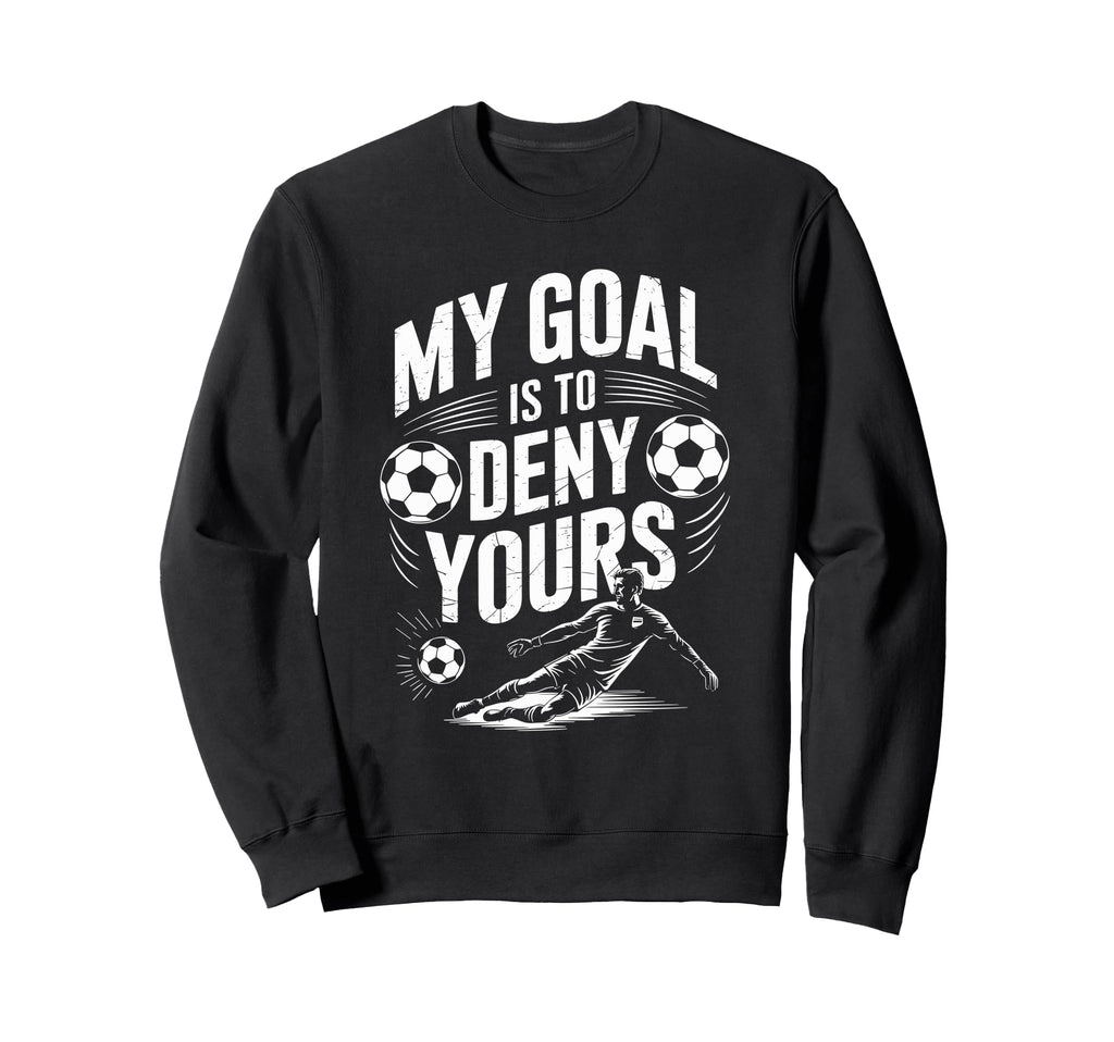 Goal Keeper And Soccer Player Sweatshirt - Minimalist Print for Adults - T-Shirt, Sweatshirt, Hoodie