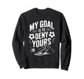 Goal Keeper And Soccer Player Sweatshirt - Minimalist Print for Adults - T-Shirt, Sweatshirt, Hoodie