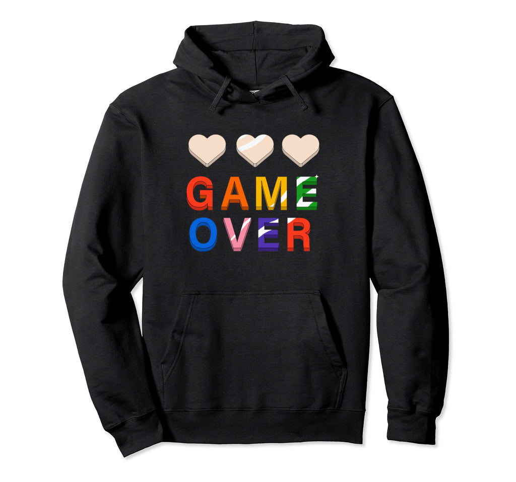 Game Over Video Games Gaming Gift Arcade Hoodie - Streetwear Style Unisex - T-Shirt, Sweatshirt, Hoodie