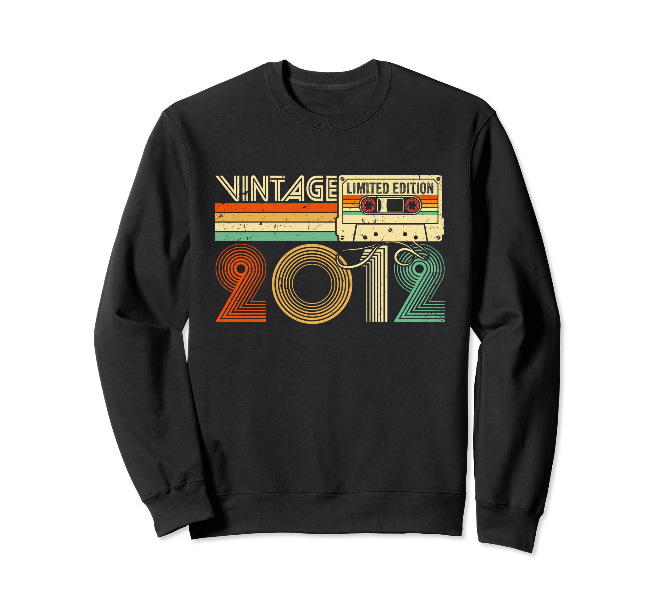 2012 12 Years Old Cassette Tape 12Th Sweatshirt - Novelty Apparel Unisex - T-Shirt, Sweatshirt, Hoodie