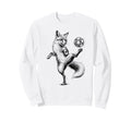 Funny Fox Freestyling Soccer Ball Sweatshirt - Streetwear Style Unisex - T-Shirt, Sweatshirt, Hoodie