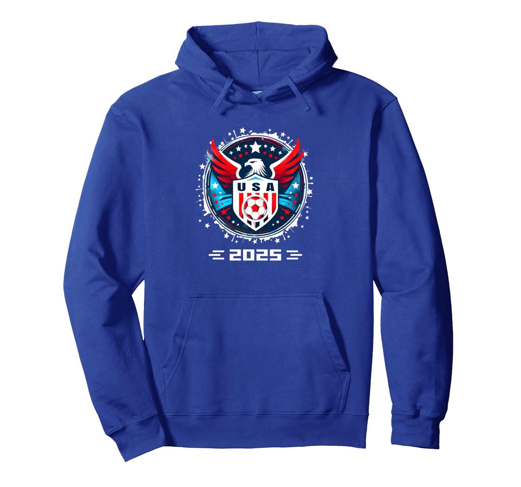 American Flag Soccer Soccer 2025 Hoodie - Minimalist Print for Adults - T-Shirt, Sweatshirt, Hoodie