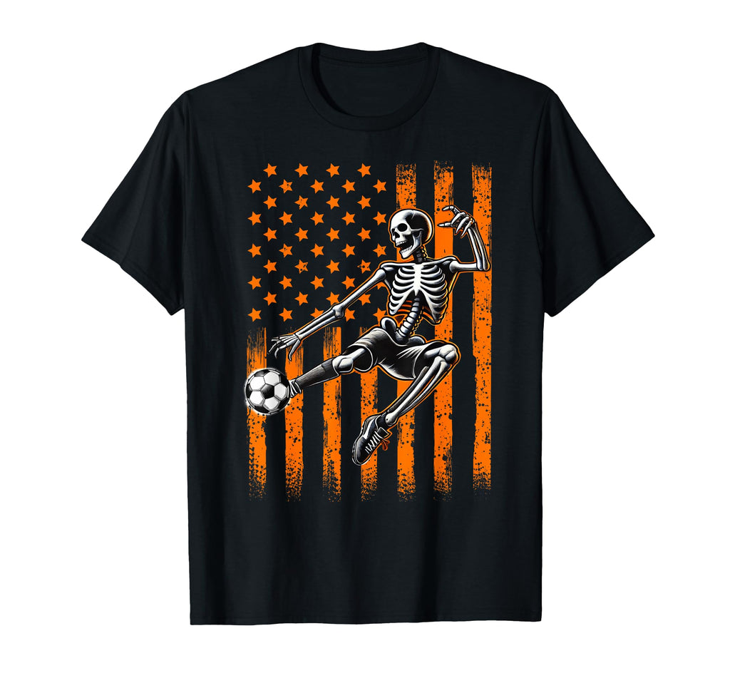 American Skeleton Soccer Player Usa T-Shirt - Custom Art Print for Adults - T-Shirt, Sweatshirt, Hoodie